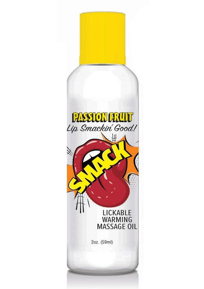Smack Lickable Warming Massage Oil 2oz - Passion Fruit