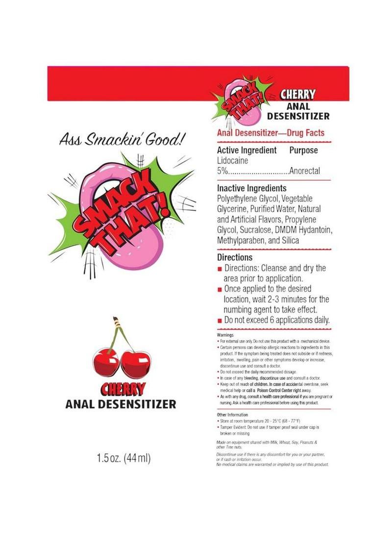 Smack That Anal Desensitizer – Cherry & Strawberry