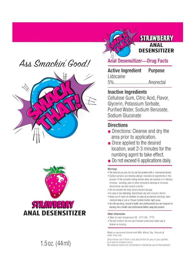 Smack That Anal Desensitizer – Cherry & Strawberry